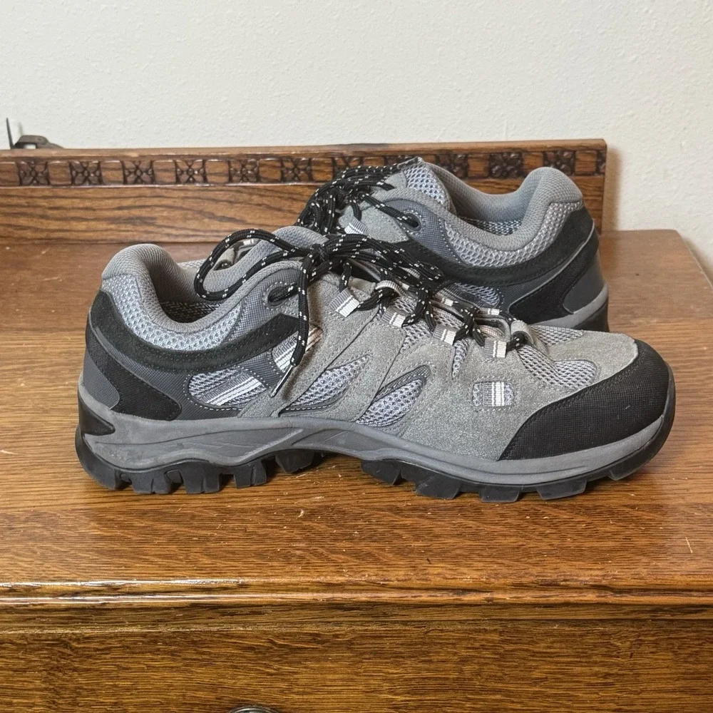 Camel Crown Men's Gray Hiking Trail Shoes Size 11 Mesh Suede Outdoor